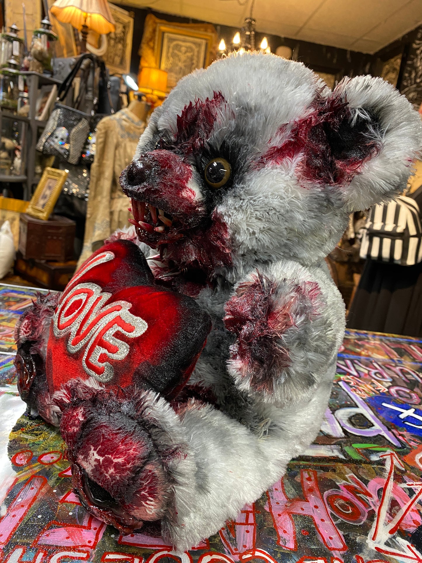 HoodRatz Gray Love Bear