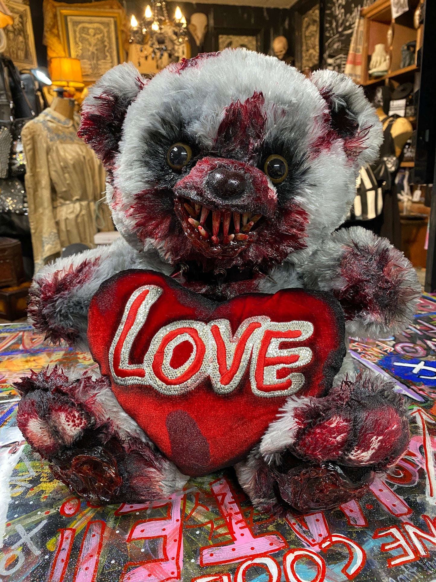 HoodRatz Gray Love Bear