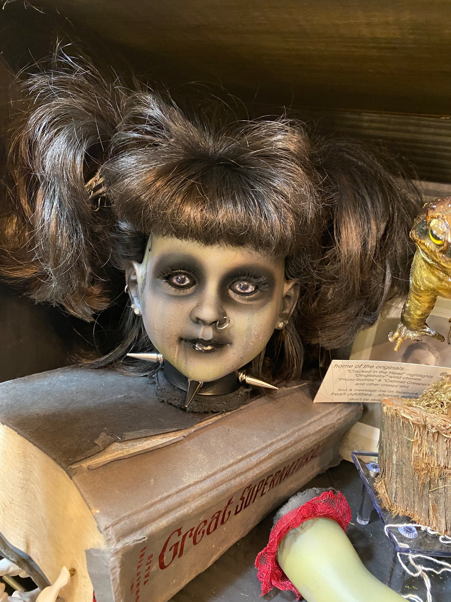 Cool Doll Head w/ spike collar