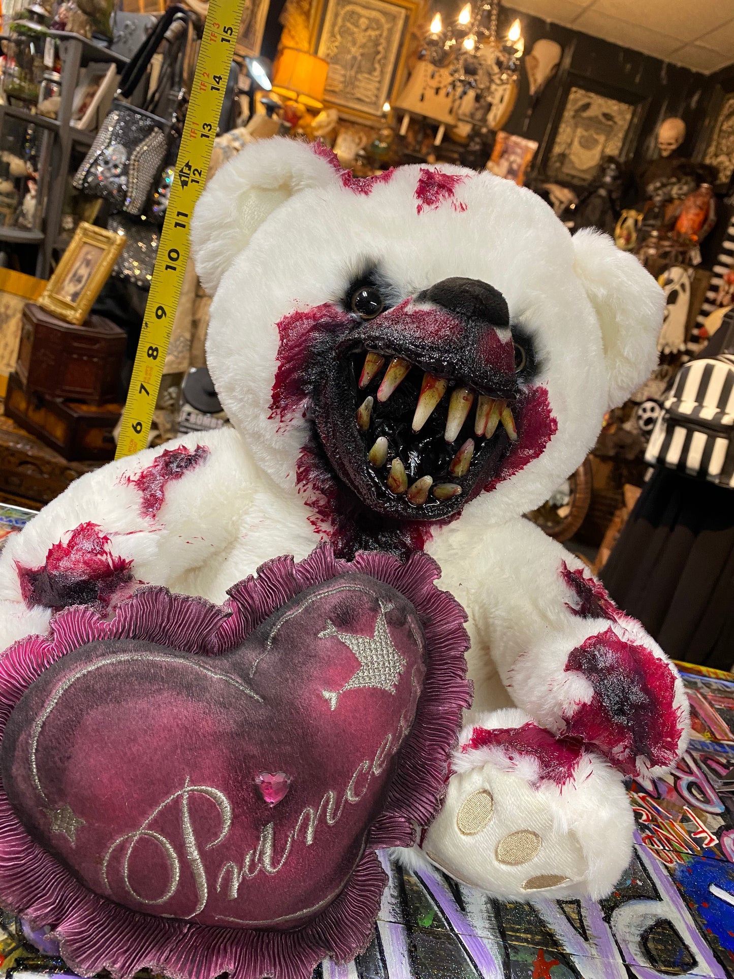 HoodRatz Bear w/ grungy princess pillow