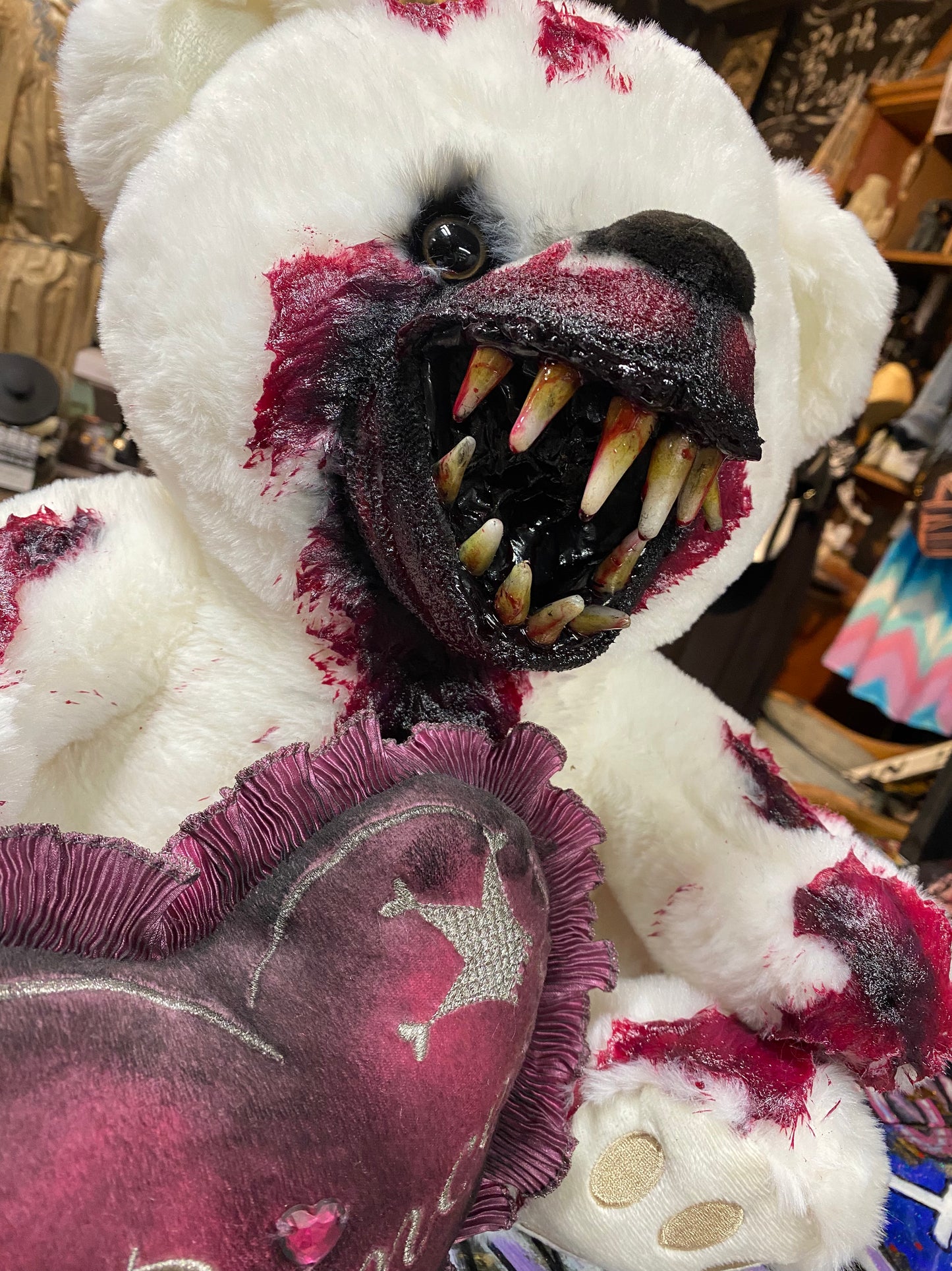 HoodRatz Bear w/ grungy princess pillow