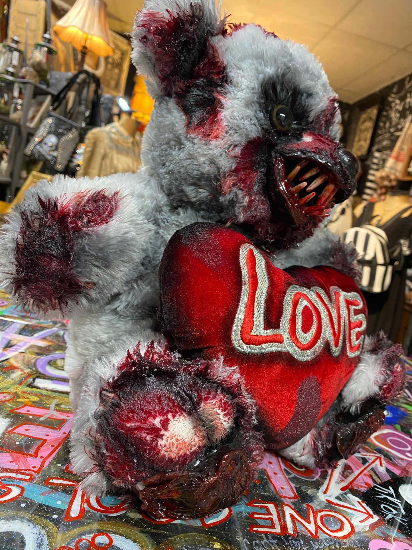 HoodRatz Gray Love Bear