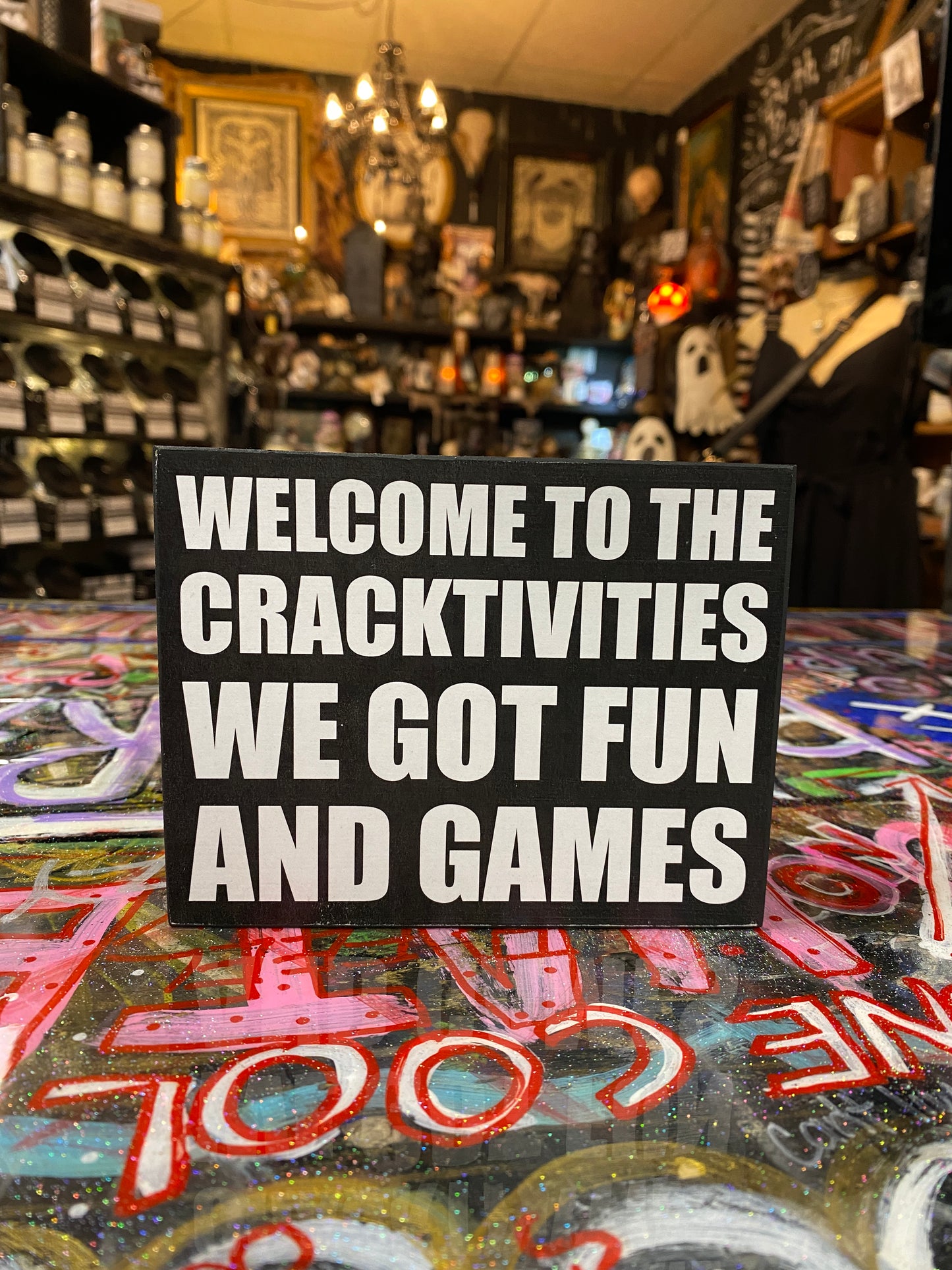 Welcome to the cracktivities we got fun and games
