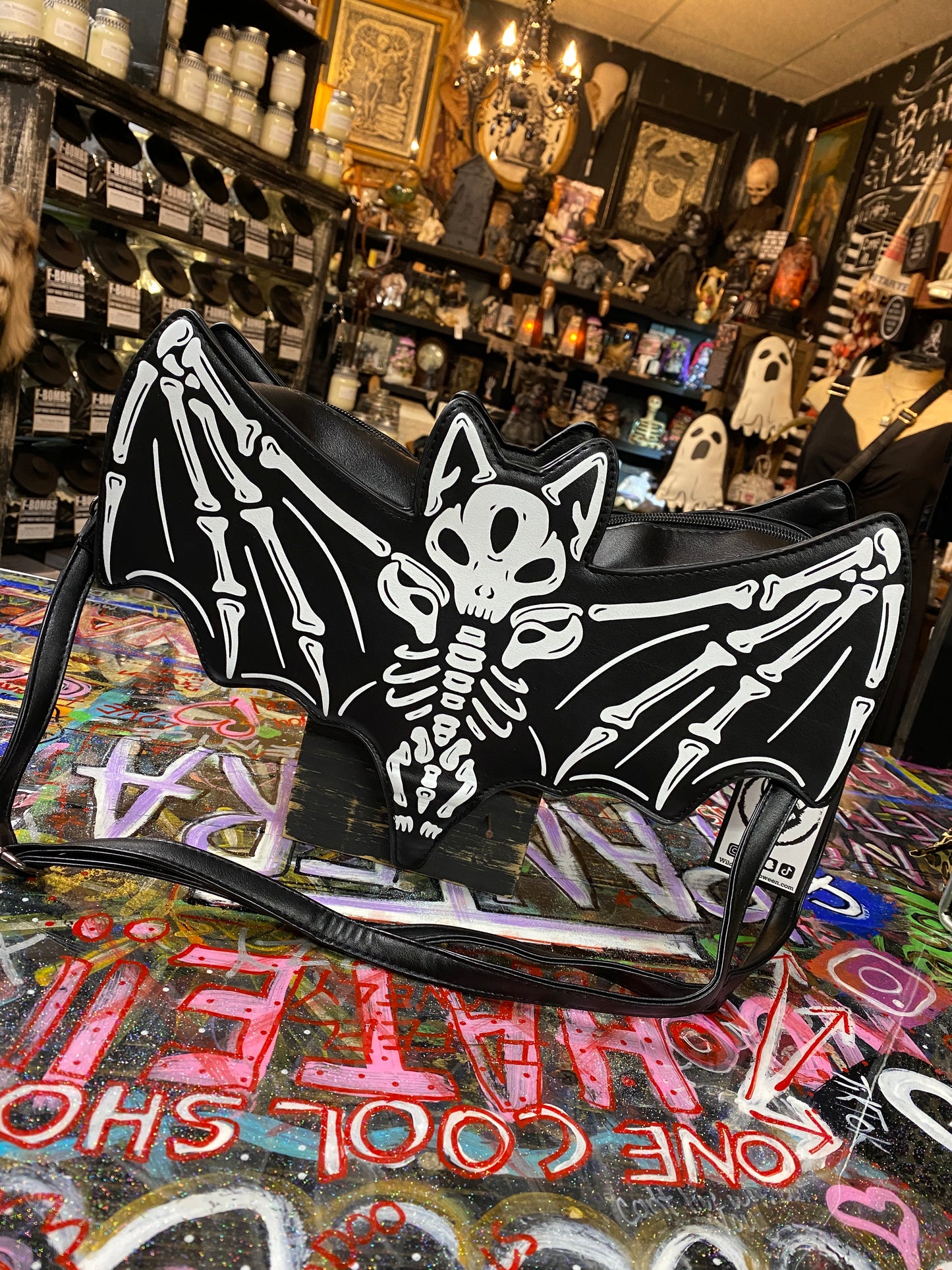 Bat Skeleton handbag
