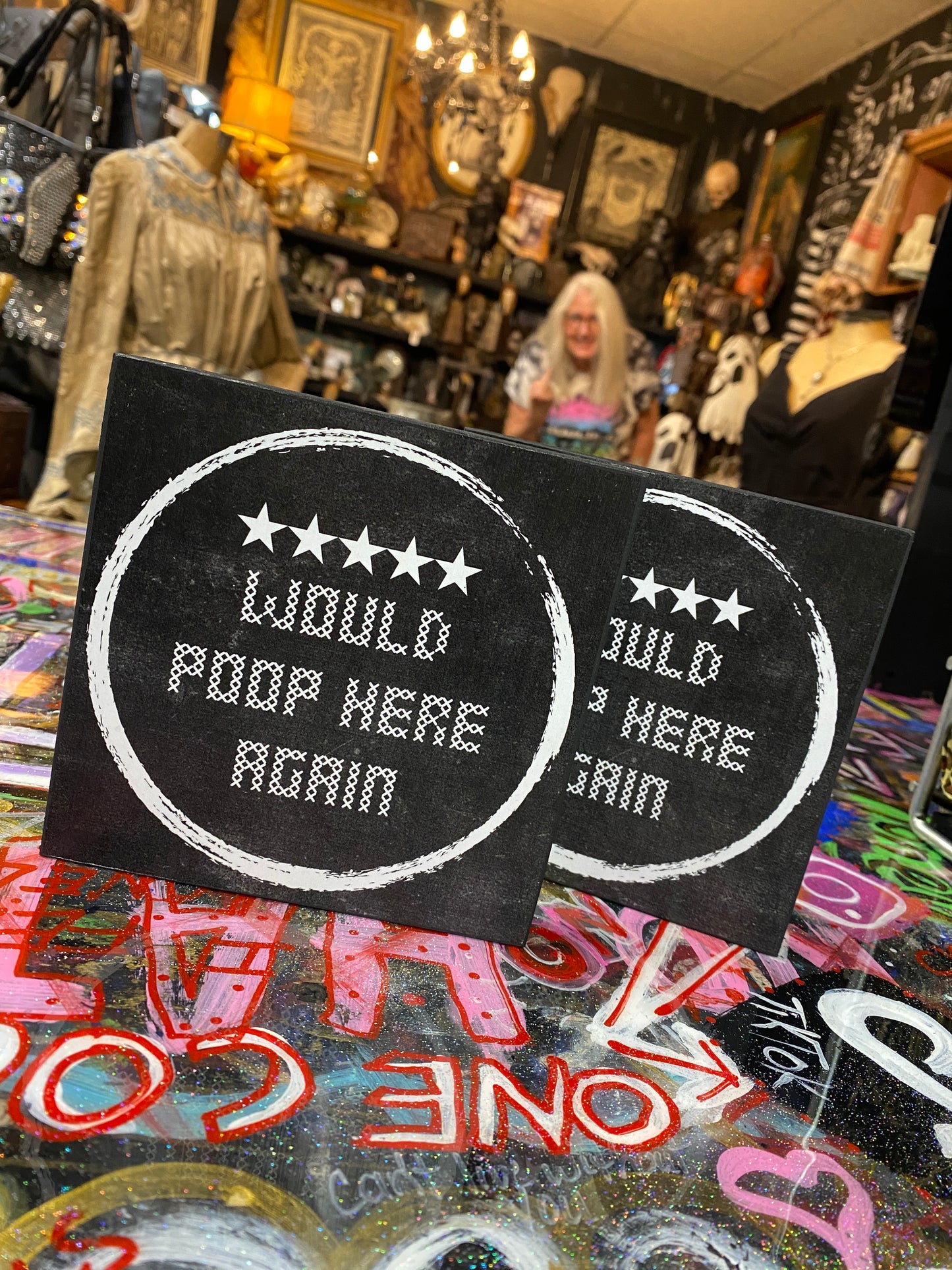 Would poop here again (circle)